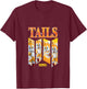 Sonic The Hedgehog Tails Speed & Shine Panels T-Shirt - T-Shirt | Maroon