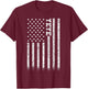 Yeye American Flag T-Shirt - T-Shirt | Maroon