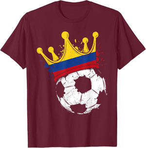 Colombian Flag Novelty Colombia T-Shirt - T-Shirt | Maroon