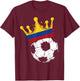 Colombian Flag Novelty Colombia T-Shirt - T-Shirt | Maroon