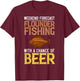 Flounder Fish Funny Animals Flatfish Fishing T-Shirt - T-Shirt | Maroon