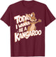 Childrens Today I wanna be a Kangaroo Design | Kids Kangaroo T-Shirt - T-Shirt | Maroon