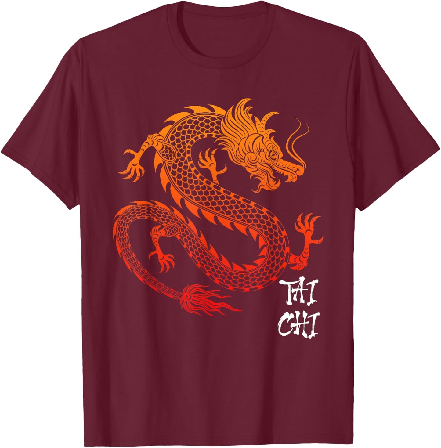 Tai Chi Martial Arts Chinese Shaolin Master Shaolin , black T-Shirt - T-Shirt | Maroon