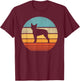 Boston Terrier Retro Vintage 60s 70s Sunset Dog Lovers Men T-Shirt - T-Shirt | Maroon
