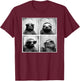 Sloth With Sunglasses Animal Photobooth Retro Sloth Lover T-Shirt - T-Shirt | Maroon