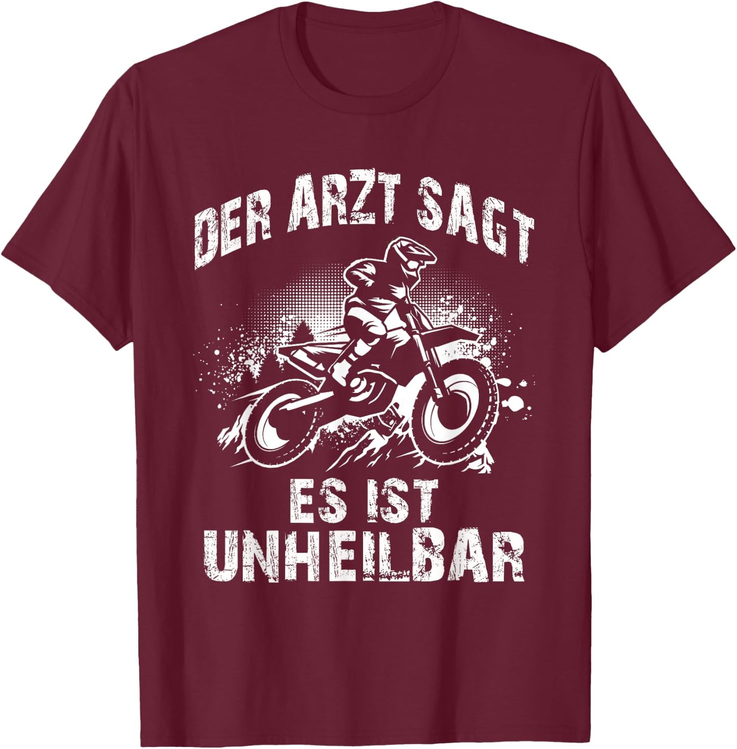 Motocross Enduro Dirt Bike Supercross Offroad Children's Cross , black T-Shirt - T-Shirt | Maroon