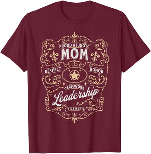 Proud AFJROTC Mom Military Air Force JROTC Cadets AFJROTC T-Shirt - T-Shirt | Maroon