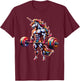 Unicorn Lifting Weights Fitness Lover Barbell Weightlifting T-Shirt - T-Shirt | Maroon