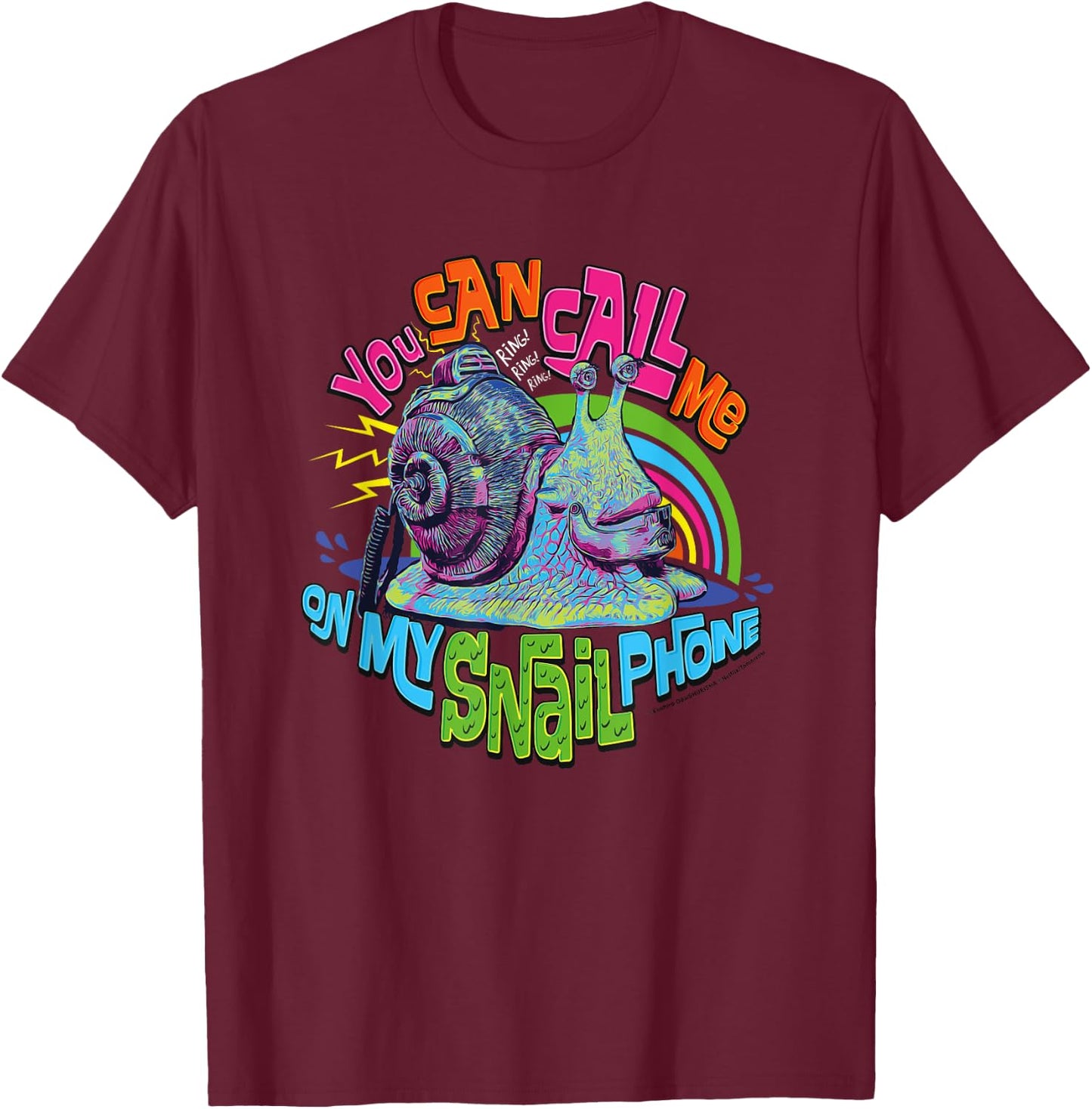 One Piece Call Me On My Snail Phone Den Mushi Anime , Blue, S T-Shirt - T-Shirt | Maroon