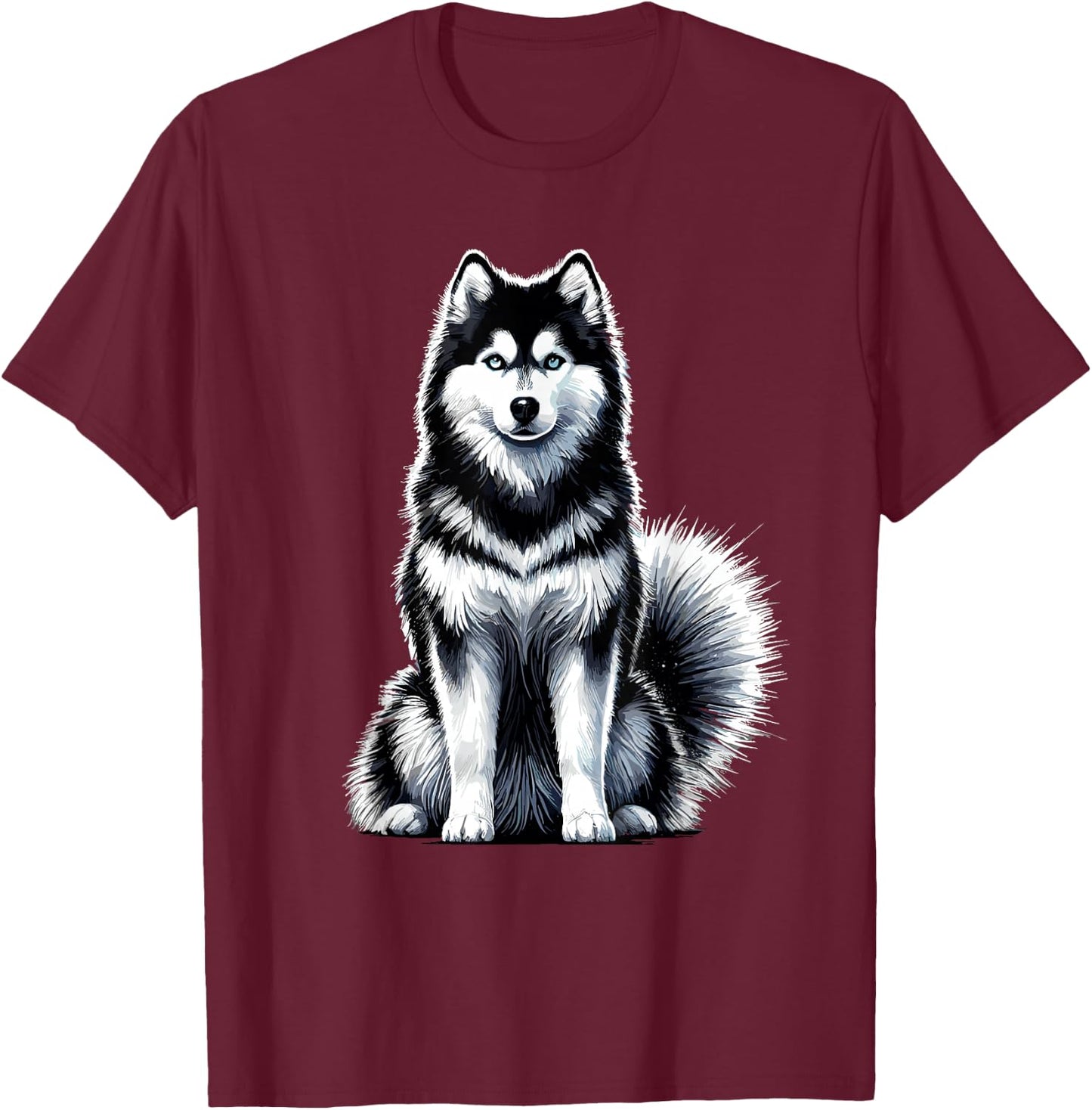Siberian Husky Siberian Huskies T-Shirt - T-Shirt | Maroon