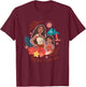 Disney Moana 2 Big Sis Little Sis Oceania Tropical Floral T-Shirt - T-Shirt | Maroon