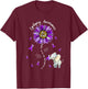Be Kind Elephant Purple Sunflower Epilepsy Awareness T-Shirt - T-Shirt | Maroon