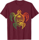 Guam Flag Islander Turtle Chamorro Guam Seal Guamanian T-Shirt - T-Shirt | Maroon