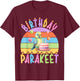 Birthday Parakeet T-Shirt - T-Shirt | Maroon