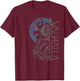 Wikinger Krieger Schwert Walhalla Runen Nordischer Kompass T-Shirt - T-Shirt | Maroon