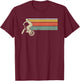 Styleuniversal Vintage BMX - Kids, Girls - Black - Short Sleeve - Small - Classic Fit T-Shirt - T-Shirt | Maroon