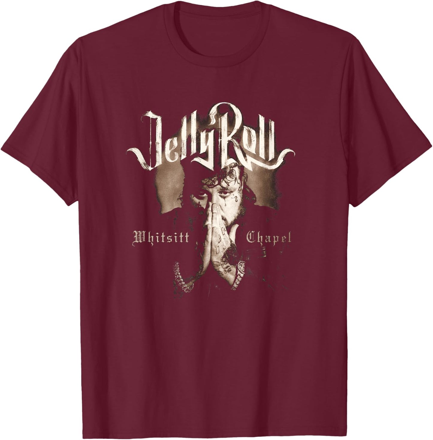 Jelly Roll – Whitsitt Chapel T-Shirt - T-Shirt | Maroon