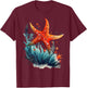 Starfish Costume Adult Women Kids Starfish T Shirt T-Shirt - T-Shirt | Maroon