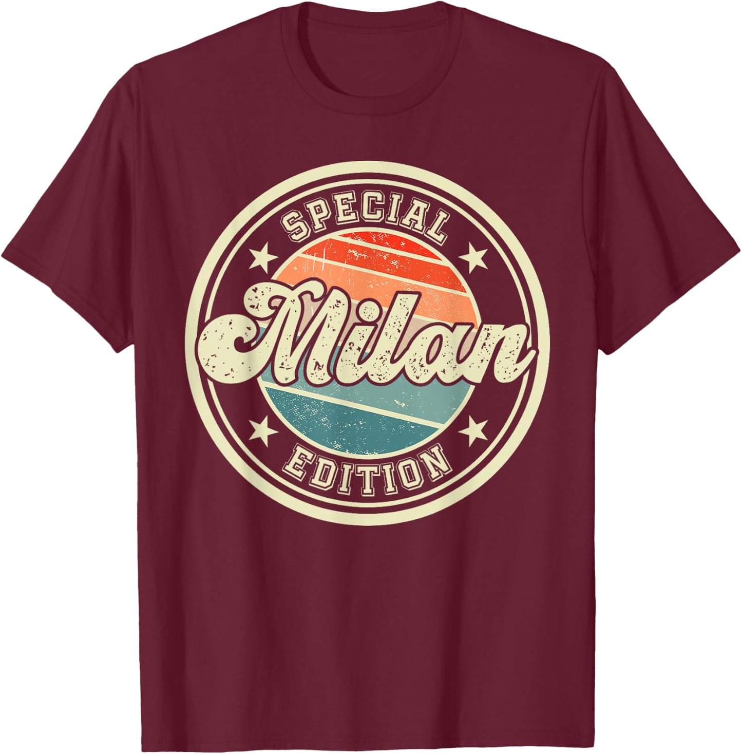 Milan Special Edition Funny Proverb Name Milan T-Shirt - T-Shirt | Maroon