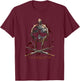 Gladiator Helmet T-Shirt - T-Shirt | Maroon