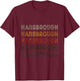 Love Heart Hansbrough Grunge Vintage Black Hansbrough T-Shirt - T-Shirt | Maroon