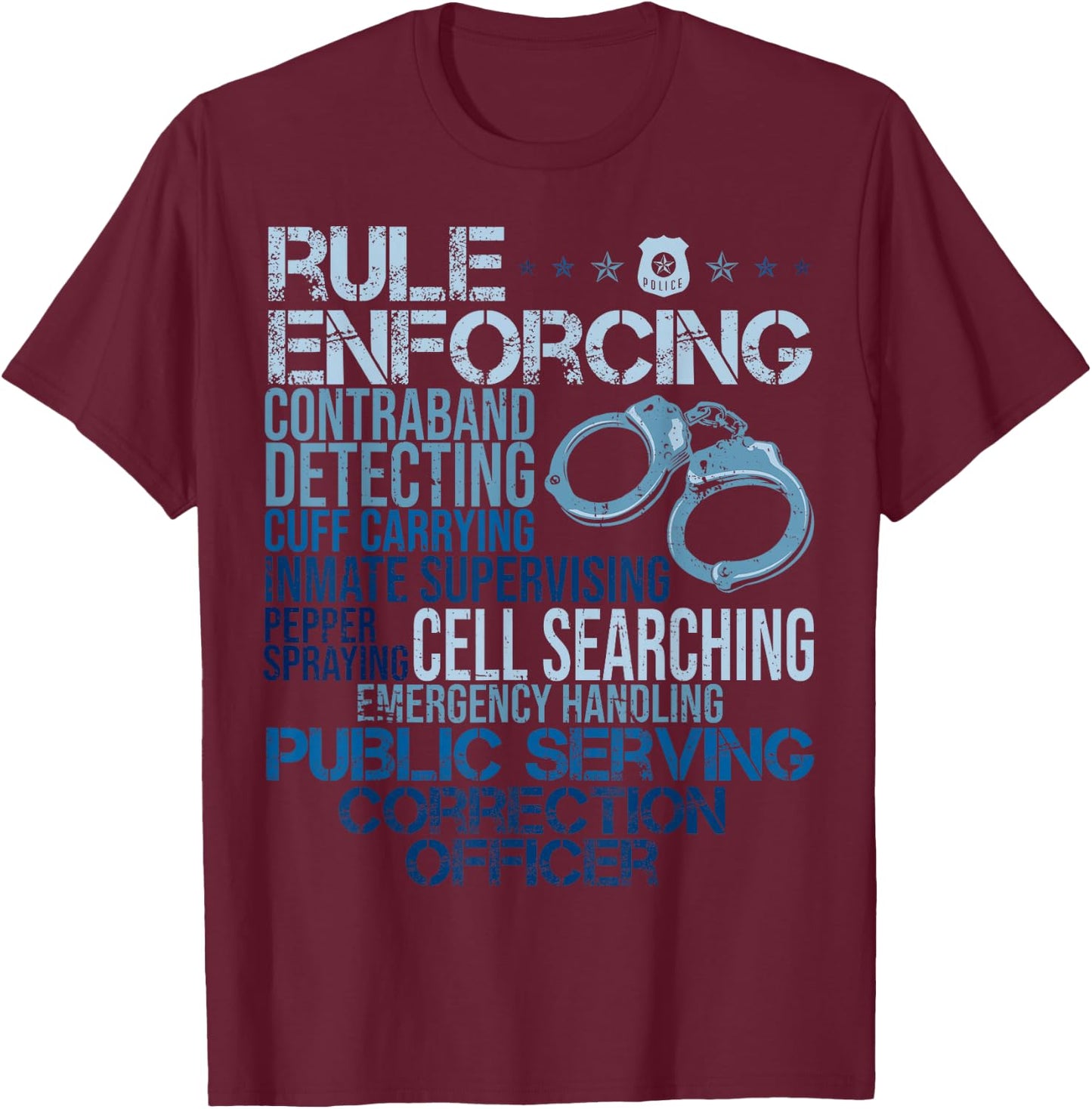 Funny Correction Officer Correctional Officer s T-Shirt - T-Shirt | Maroon
