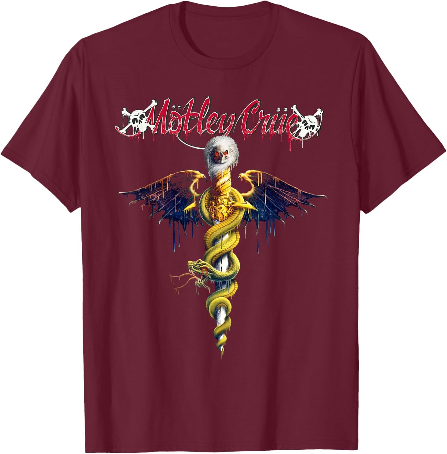 Mötley Crüe - Dr. Feel Good Slime , black T-Shirt - T-Shirt | Maroon