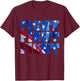 Donald Trump 47 - fight fight , Black, S T-Shirt - T-Shirt | Maroon