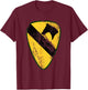 1st Cavalry Division Patch - Vintage 1st CAV T-Shirt - T-Shirt | Maroon