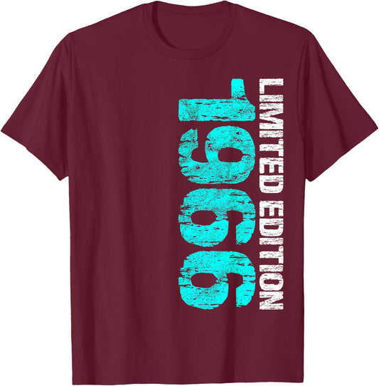 1966 Man Woman 59th Birthday Limited Edition 59 T-Shirt - T-Shirt | Maroon