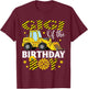 Construction Excavator Gigi of The Birthday Boy T-Shirt - T-Shirt | Maroon