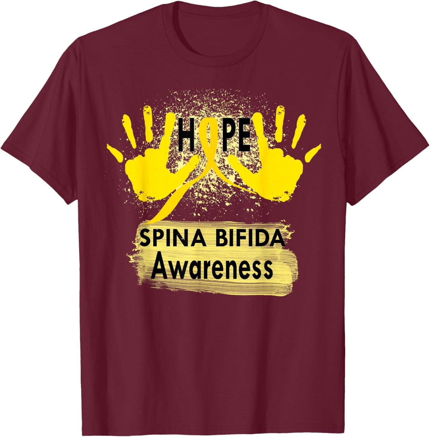 Spina Bifida Awareness T-Shirt - T-Shirt | Maroon