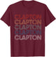 Clapton Retro Vintage , black T-Shirt - T-Shirt | Maroon