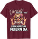 Dirndl Brauch I Ned Oktoberfest Trachtenshirt Damen Trachten T-Shirt - T-Shirt | Maroon