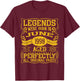 36th Birthday Legends Were Born In June 1990 T-Shirt - T-Shirt | Maroon