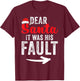 Funny Matching Couples Christmas His and Hers T-Shirt - T-Shirt | Maroon