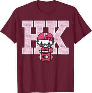 Hello Kitty Football Spirit Shirt T-Shirt - T-Shirt | Maroon