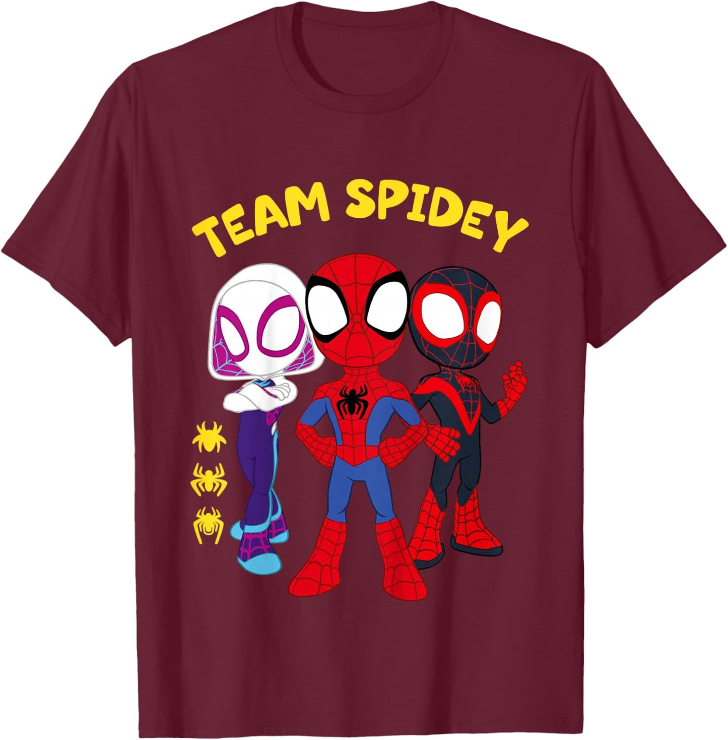 Spidey Team Spidey T-Shirt - T-Shirt | Maroon