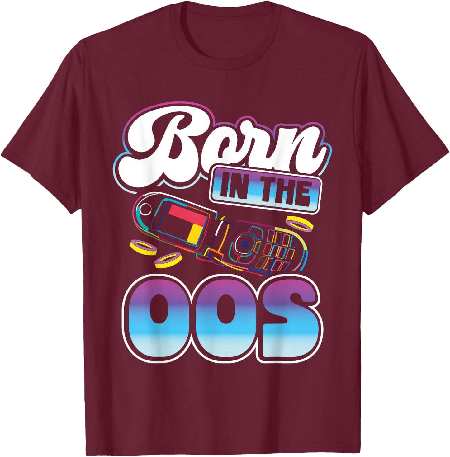 Born In The 00s | 2000 T-Shirt - T-Shirt | Maroon