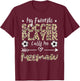 My Favorite Soccer Player Calls Me Meemaw Soccer Grandma T-Shirt - T-Shirt | Maroon