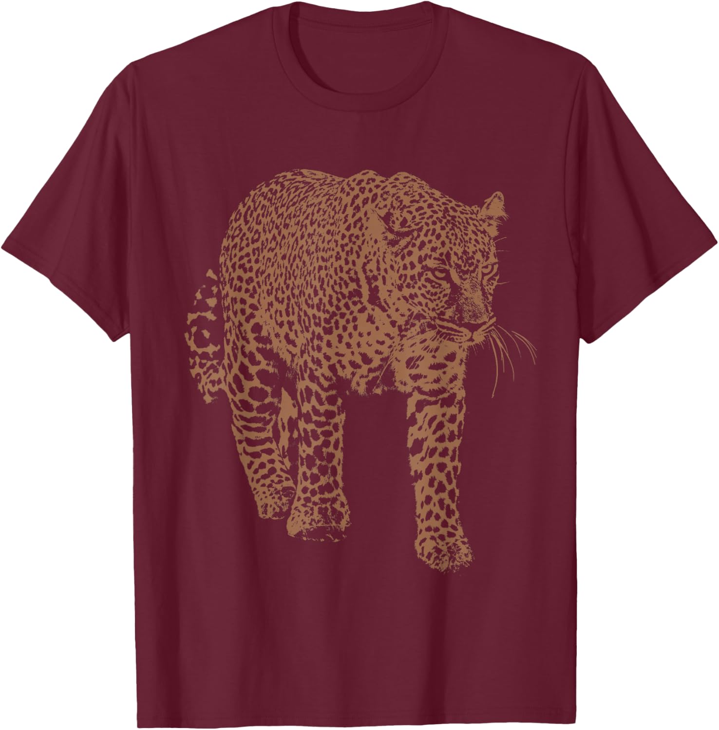 Leopard T-Shirt - T-Shirt | Maroon