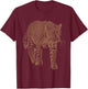 Leopard T-Shirt - T-Shirt | Maroon