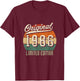 Original 1986 Limited Edition - Jahrgangs T-Shirt - T-Shirt | Maroon