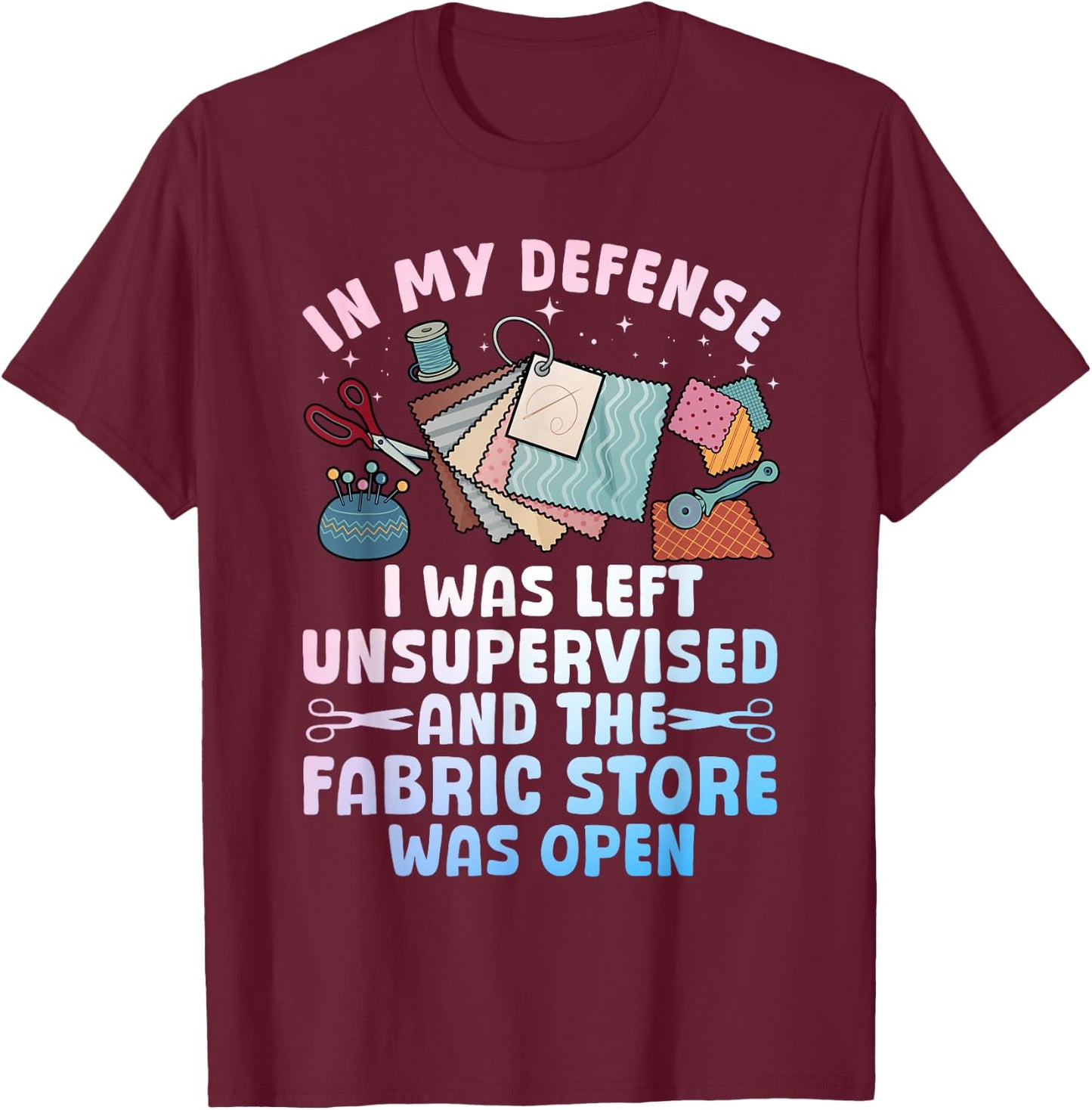 Funny Quilting Design Women Sewing Sew Quilter Sewer T-Shirt - T-Shirt | Maroon