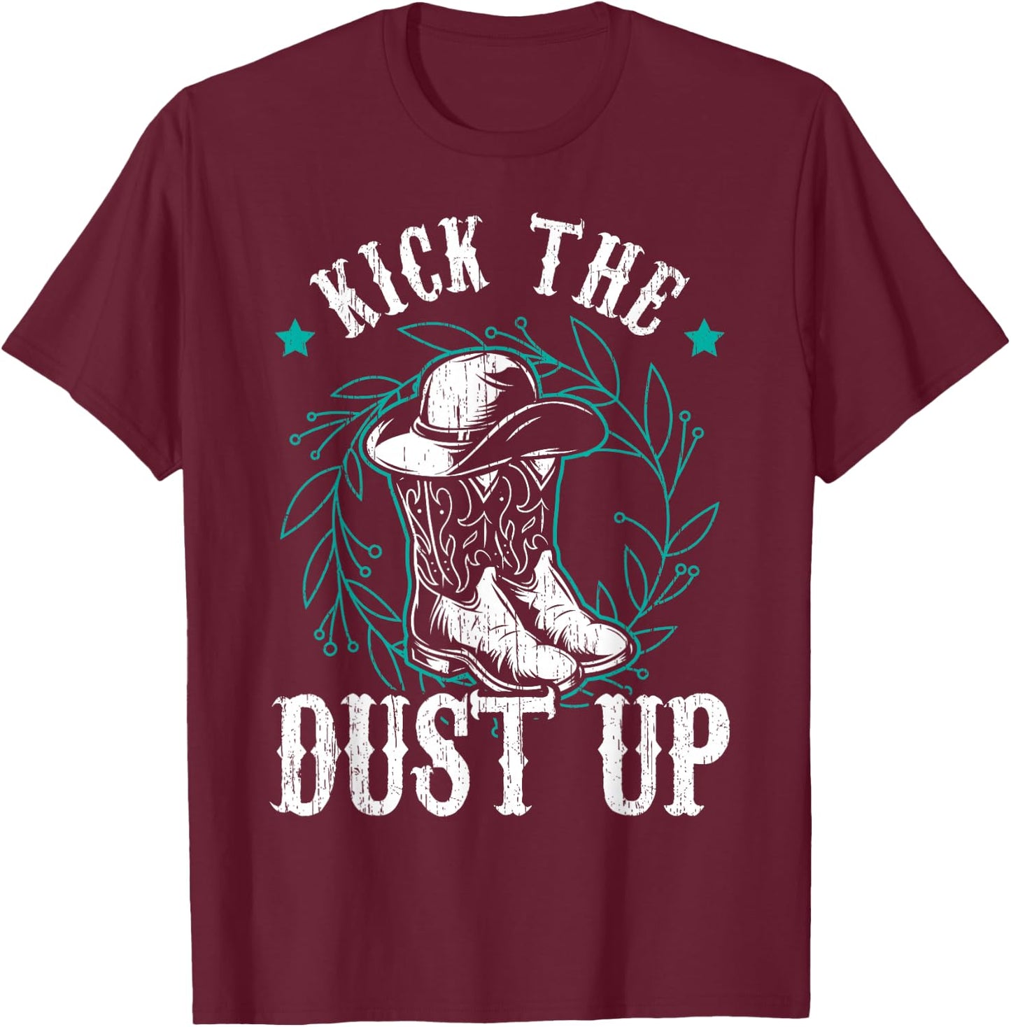 Kick The Dust Up T-Shirt - T-Shirt | Maroon