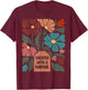 Inspirational Boho Created With A Purpose Positive Message T-Shirt - T-Shirt | Maroon