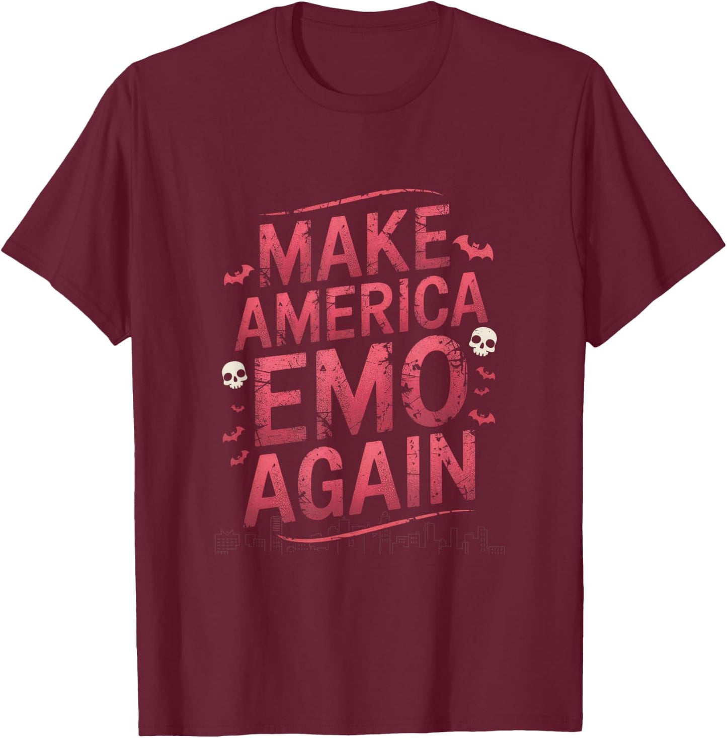 Make America Emo Again - Make America Emo Again T-Shirt - T-Shirt | Maroon