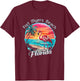 Fort Myers Beach Florida Beach Flamingo Tropical Souvenir T-Shirt - T-Shirt | Maroon