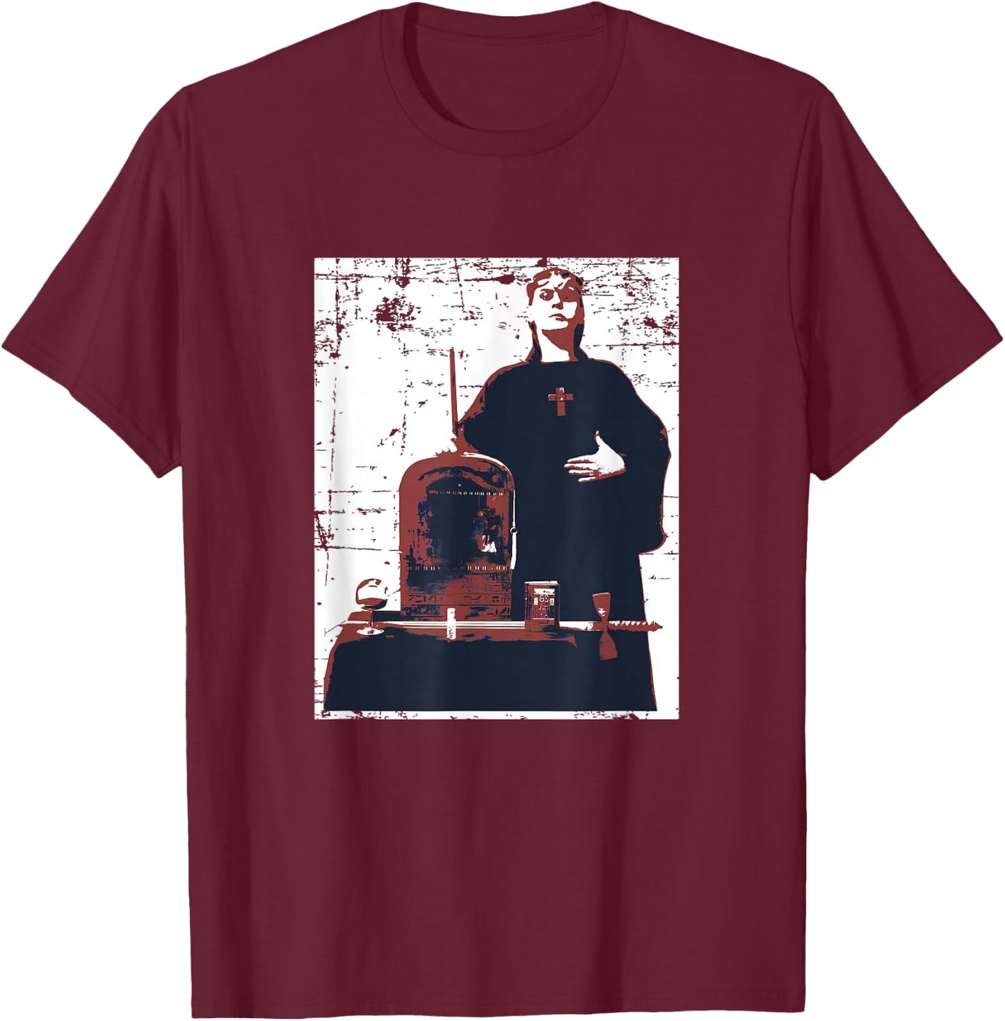 Crowley The Magus Thelema Magician Ceremonial Magick T-Shirt - T-Shirt | Maroon