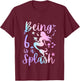 6 Year Old 6th Mermaid Birthday Under Sea Party Themed T-Shirt - T-Shirt | Maroon